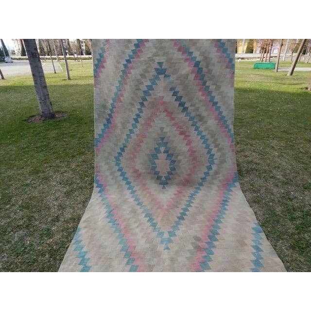 Vintage Kilim Yolluk 144 x 337 cm