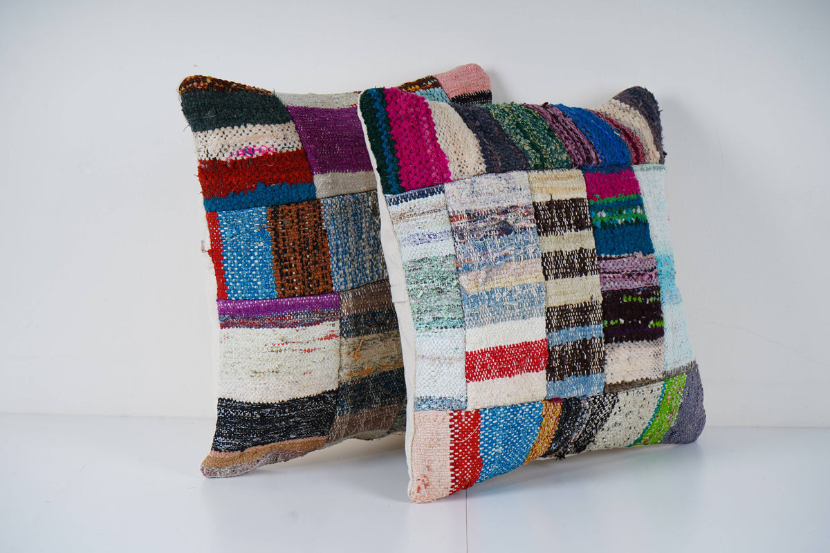 Halı Kırlent Kılıfı 2'li Set 50 x 50 cm