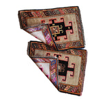 Vintage Uşak Yastık Halı 2'li Set 57 x 78 cm