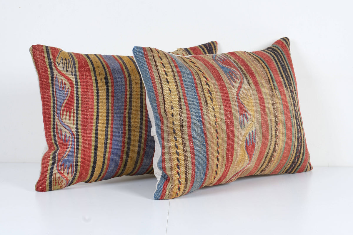 Kilim Kırlent Kılıfı 2'li Set 40 x 60 cm