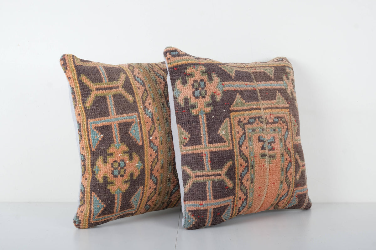 Halı Kırlent Kılıfı 2'li Set 45 x 45 cm