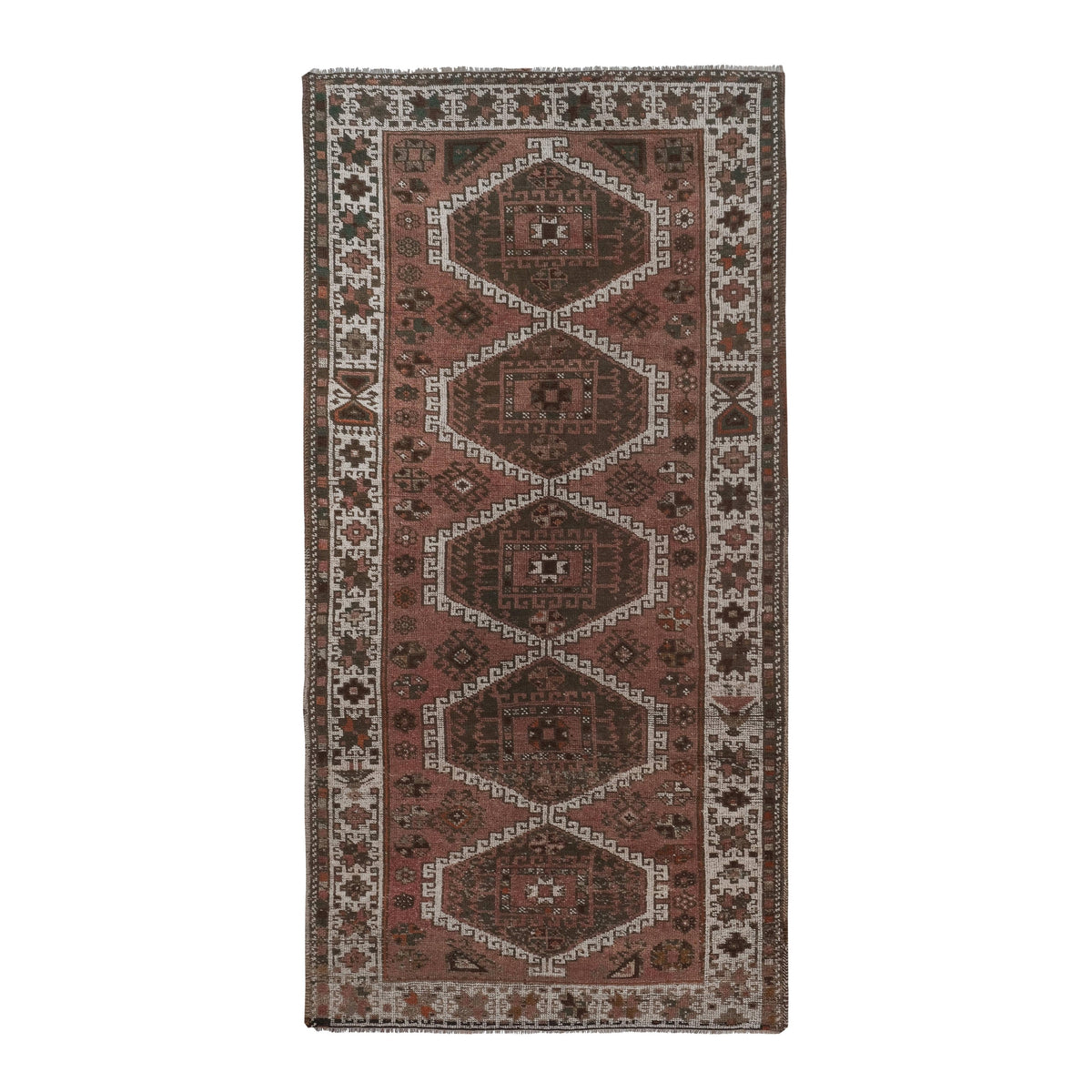 Vintage Kürt Halı Yolluk 133 x 262 cm