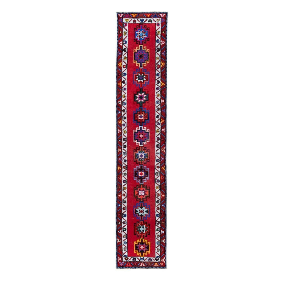 Vintage Herki Halı Yolluk 77 x 375 cm