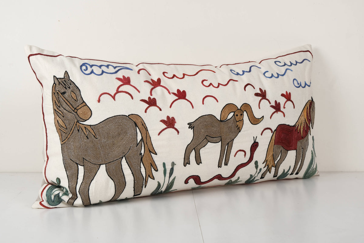 Suzani Kırlent Kılıfı 46 x 90 cm