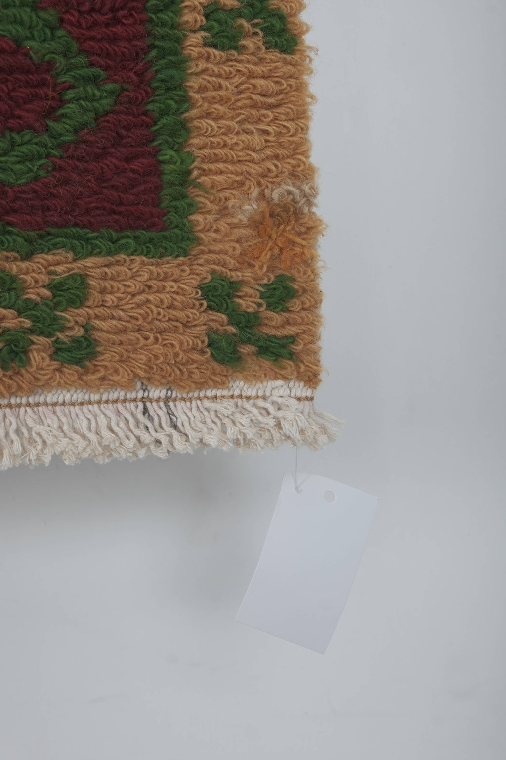 Vintage Türk Damalı Tulu Halı 121 x 156 cm