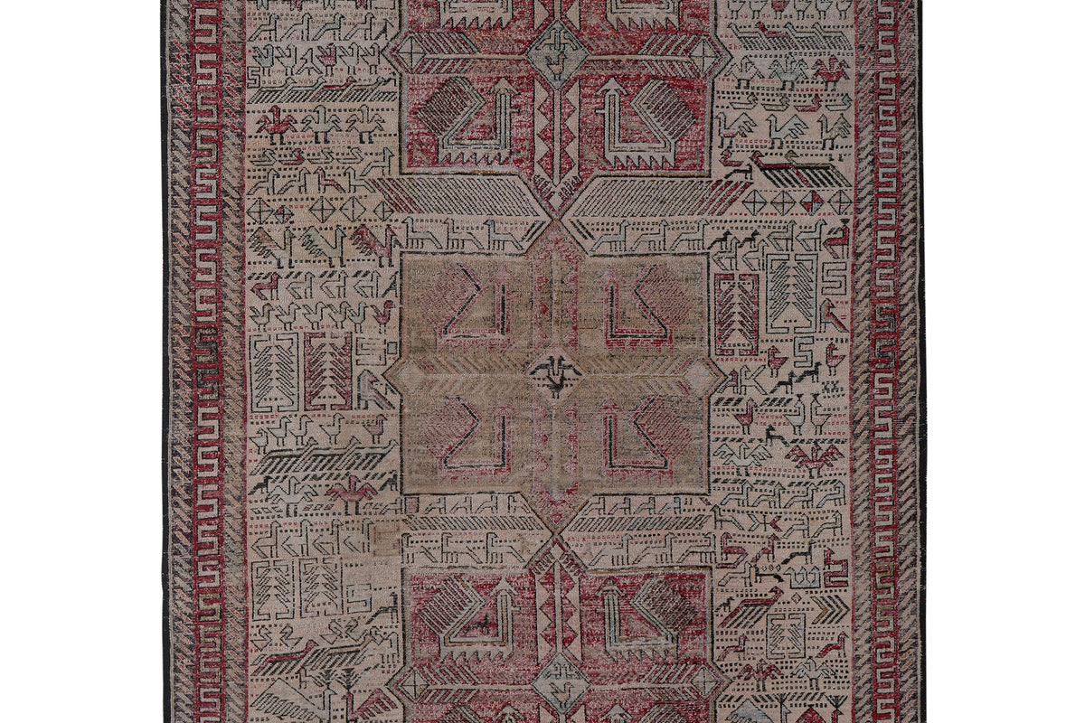 Vintage Sumak Kilim 123 x 183 cm