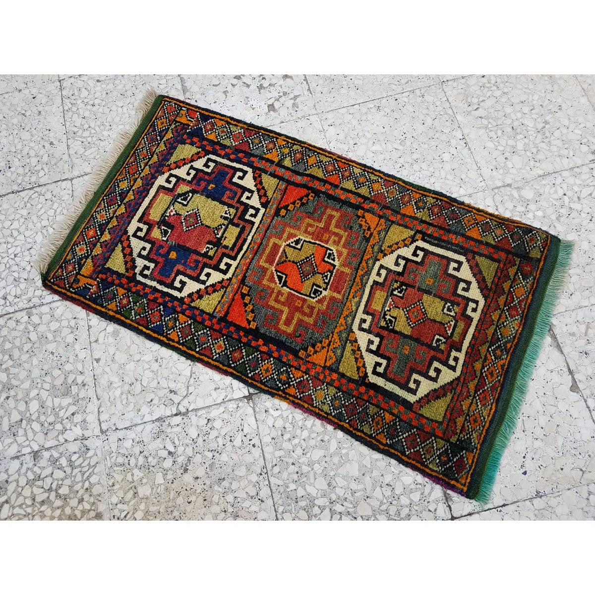 Vintage Yastık Halı 56 x 100 cm