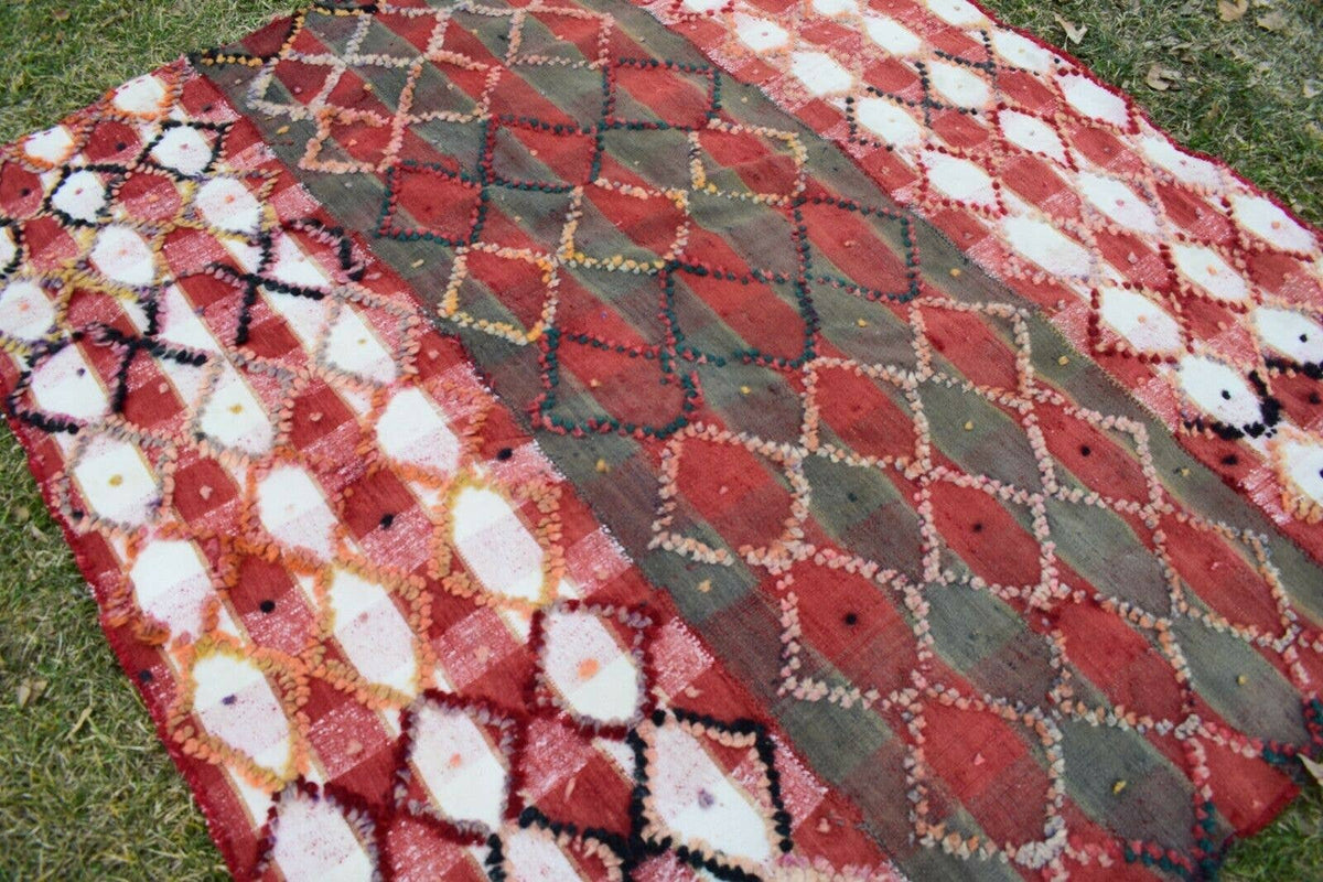 Vintage Türk Tulu Halı 141 x 165 cm