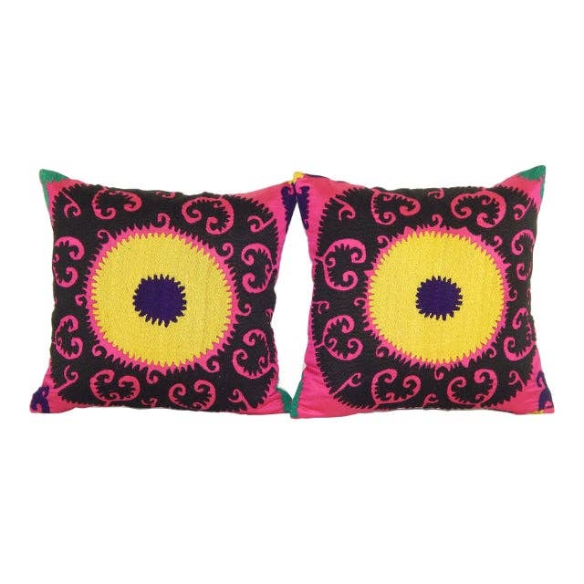 Suzani Kırlent Kılıfı 2'li Set 40 x 40 cm
