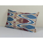 İpek Ikat Kadife Kırlent Kılıfı 30 x 50 cm