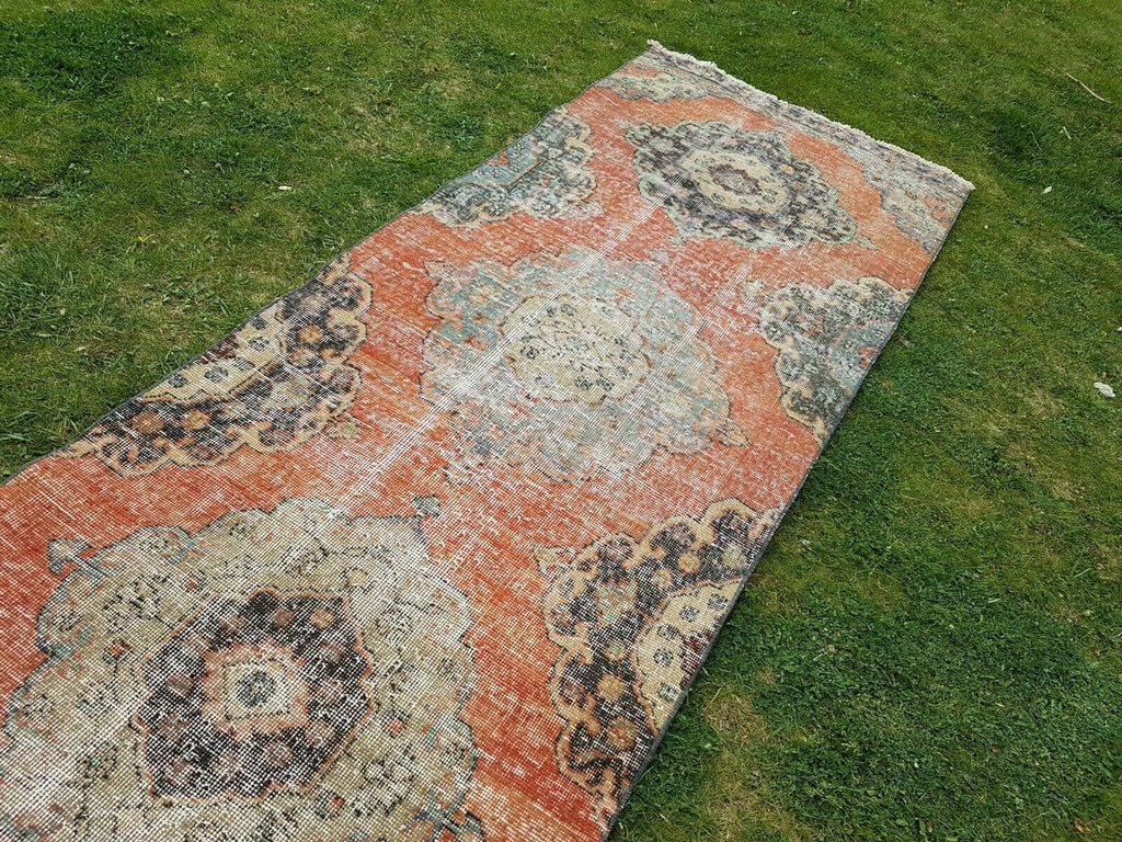 Vintage Türk Halı Yolluk 89 x 391 cm