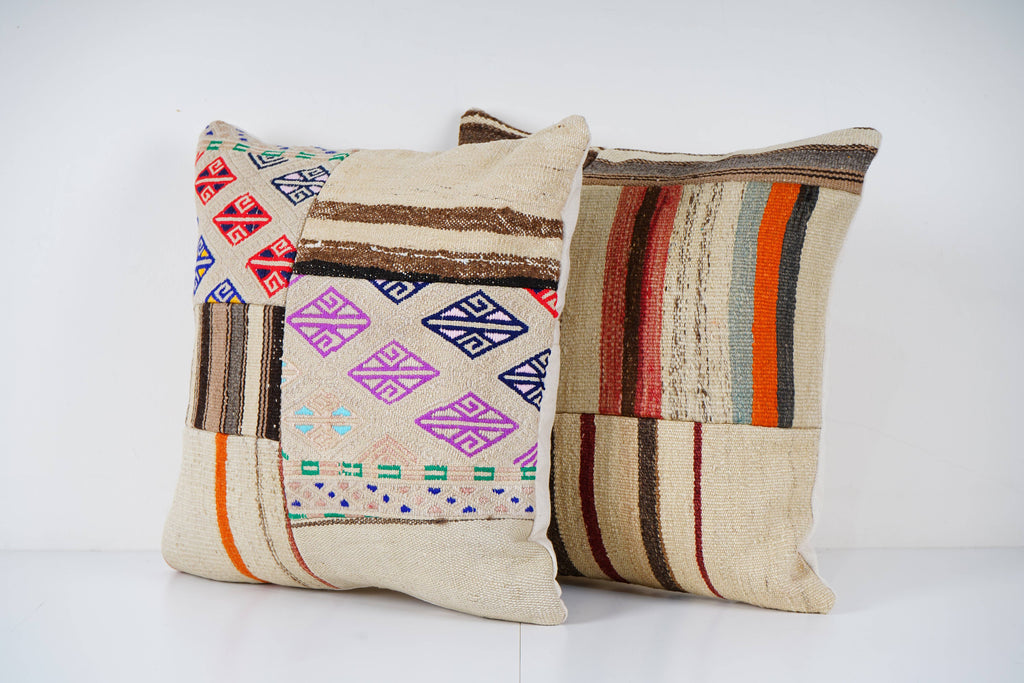 Kilim Kırlent Kılıfı 2'li Set 50 x 50 cm