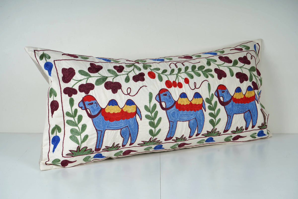 Suzani Kırlent Kılıfı 42 x 90 cm