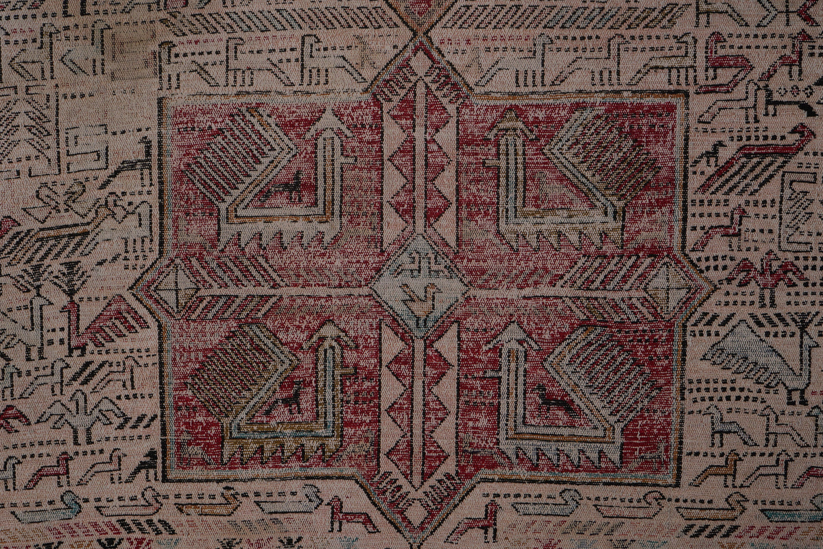 Vintage Sumak Kilim 123 x 183 cm