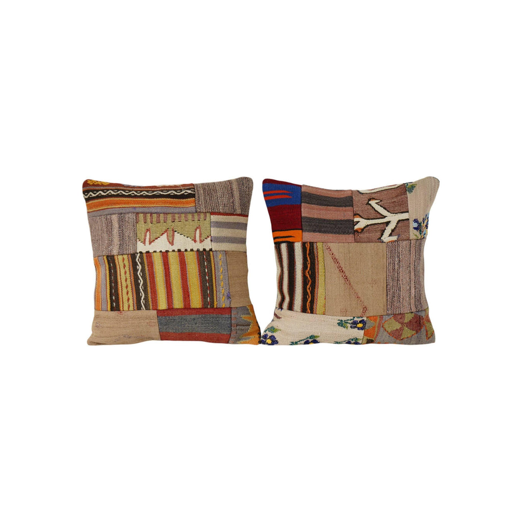 Patchwork Kırlent Kılıfı 2'li Set 50 x 50 cm