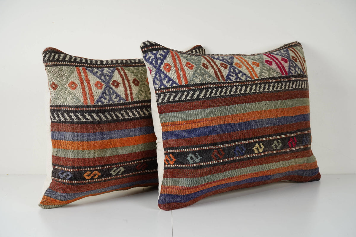 Kilim Kırlent Kılıfı 2'li Set 45 x 60 cm