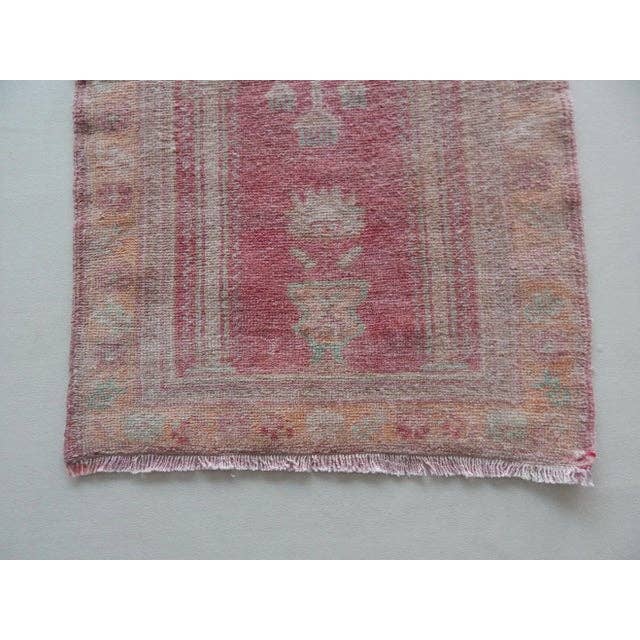 Vintage Uşak Yastık Halı 66 x 104 cm