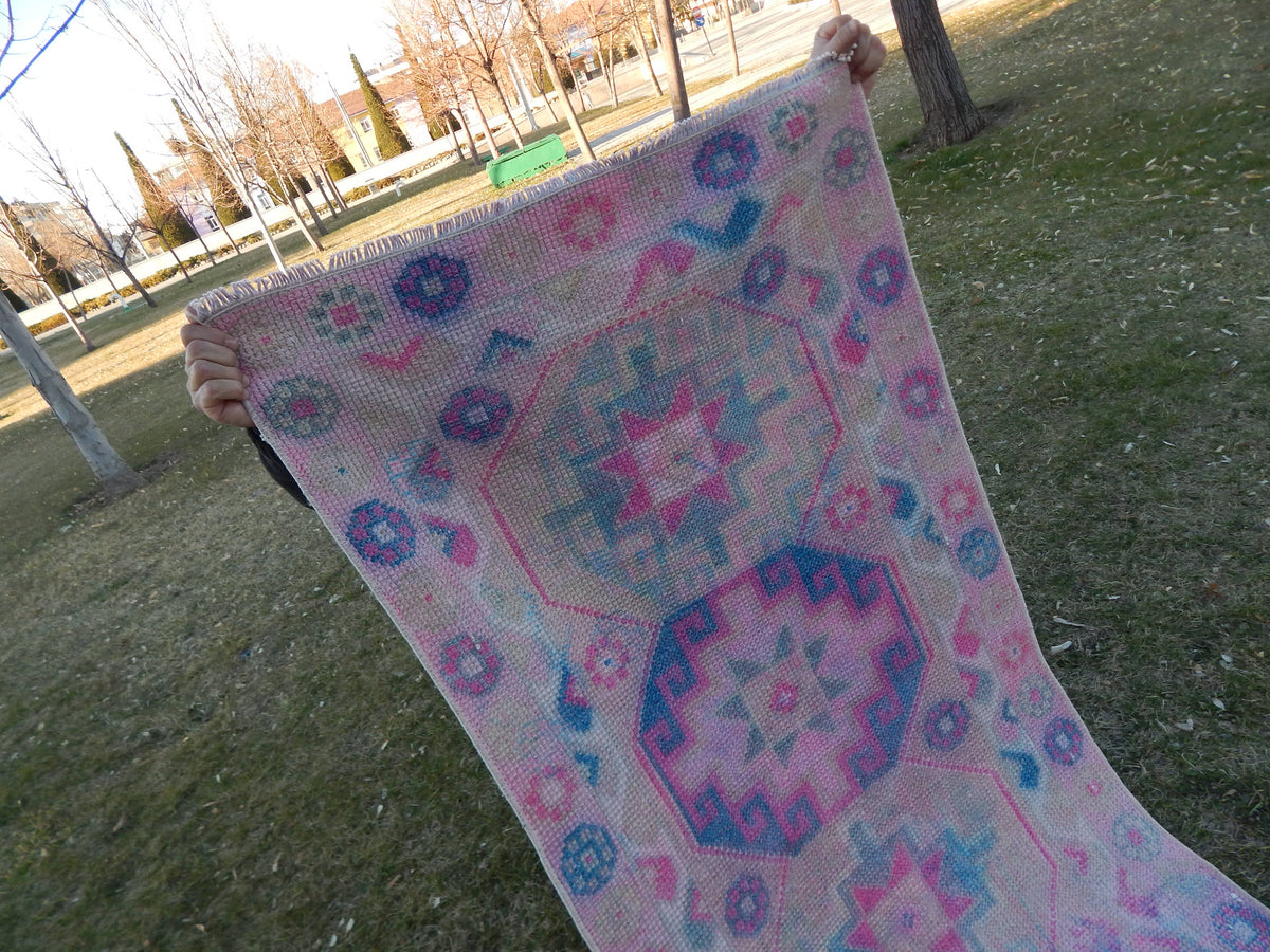 Vintage Herki Halı Yolluk 80 x 363 cm
