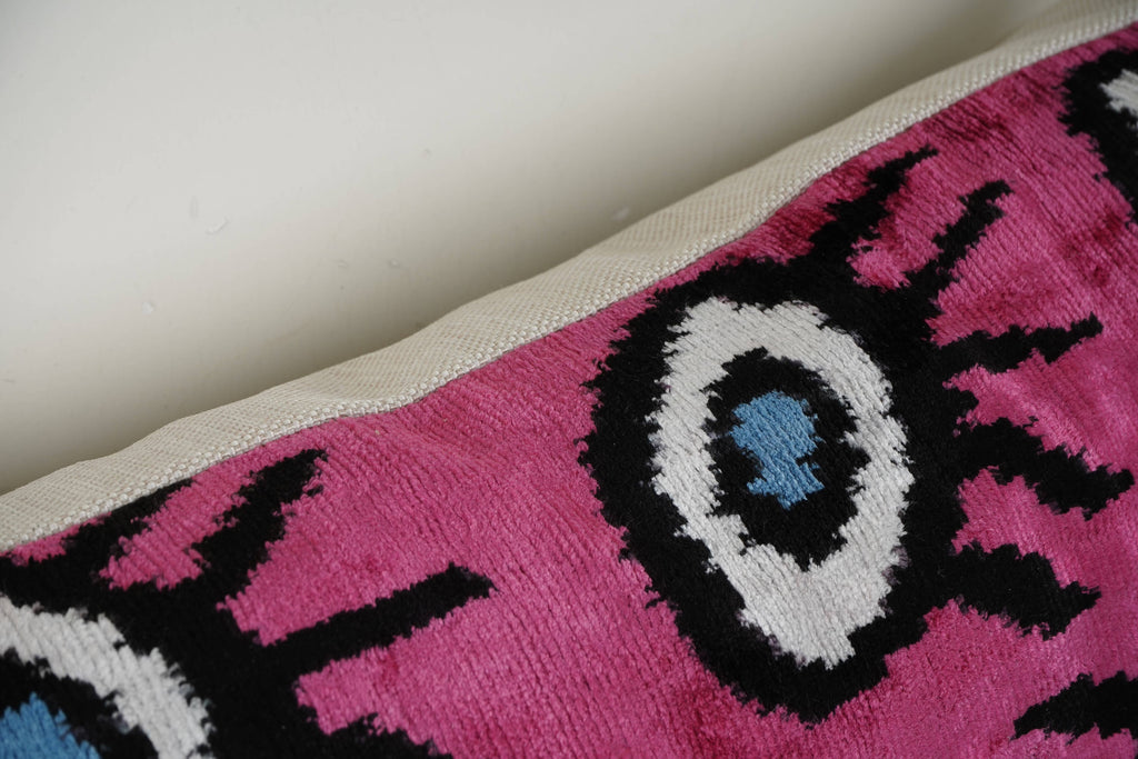 İpek Ikat Kadife Kırlent Kılıfı 40 x 60 cm