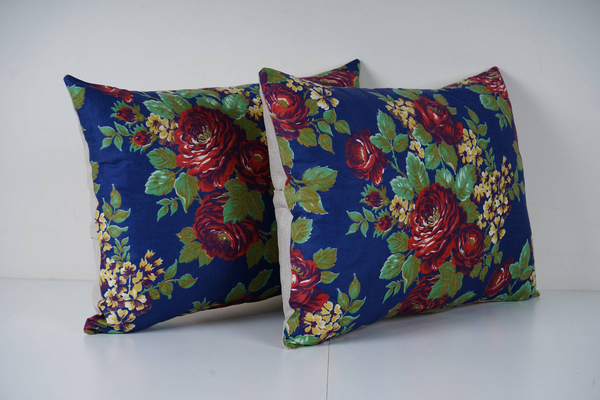 Özbek Baskılı Kırlent Kılıfı 2'li Set 40 x 55 cm