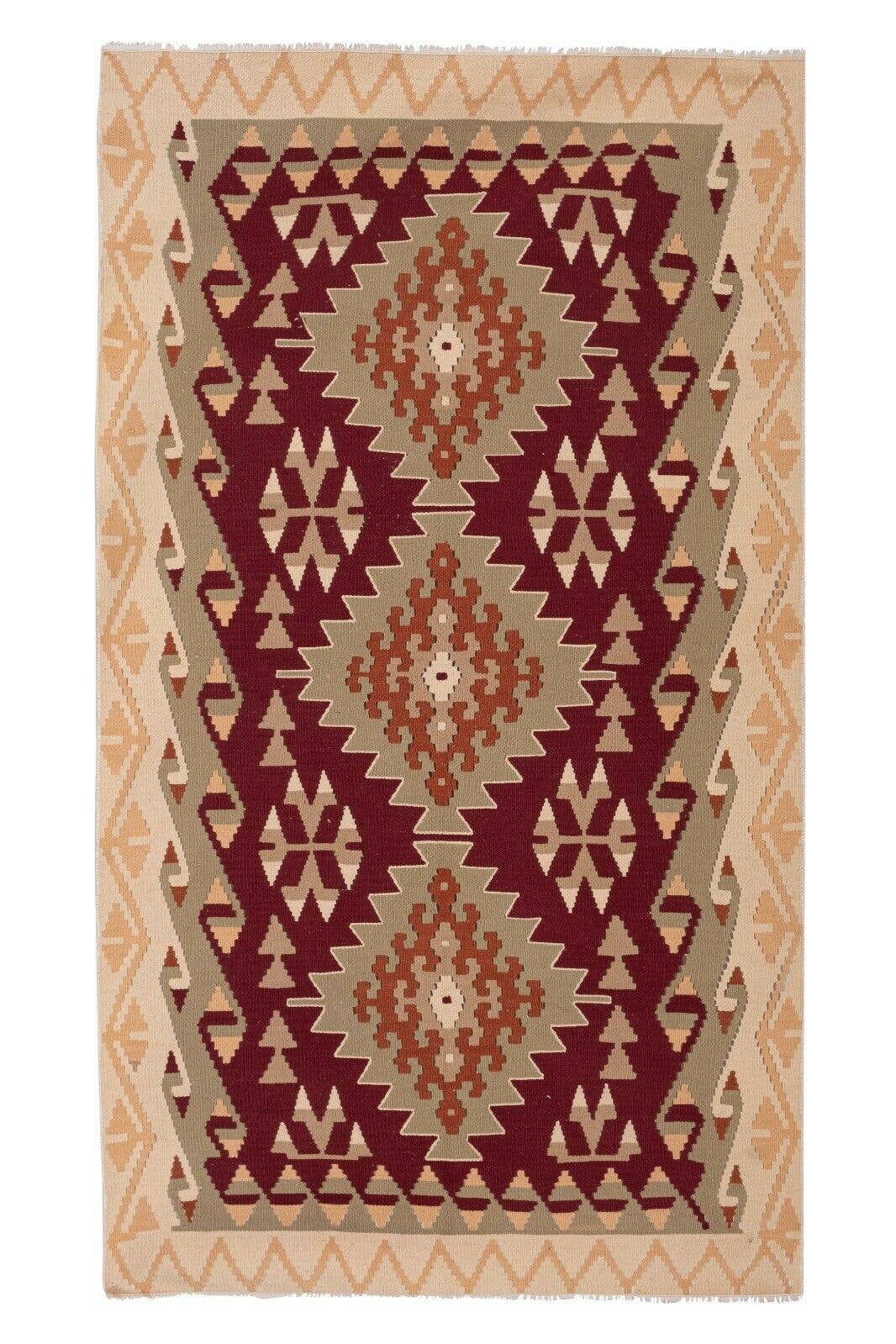 Vintage Kayseri Kilim 122 x 225 cm