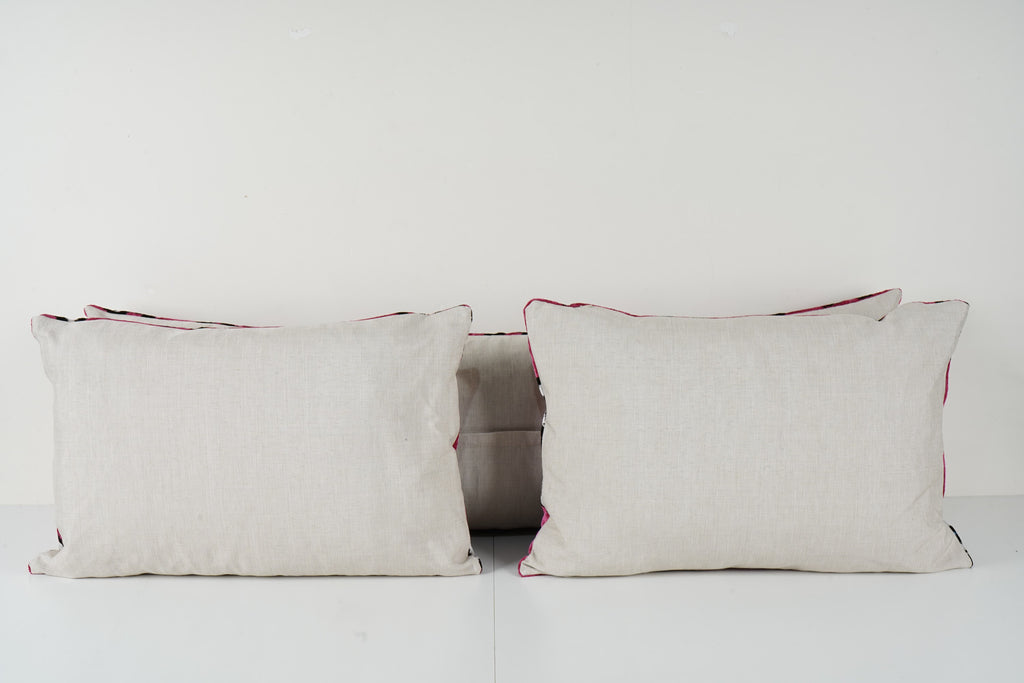 İpek Ikat Kadife Kırlent Kılıfı 40 x 120 cm