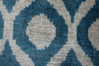 İpek Ikat Kadife Kırlent Kılıfı 2'li Set 58 x 58 cm