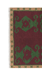 Vintage Türk Damalı Tulu Halı 121 x 156 cm
