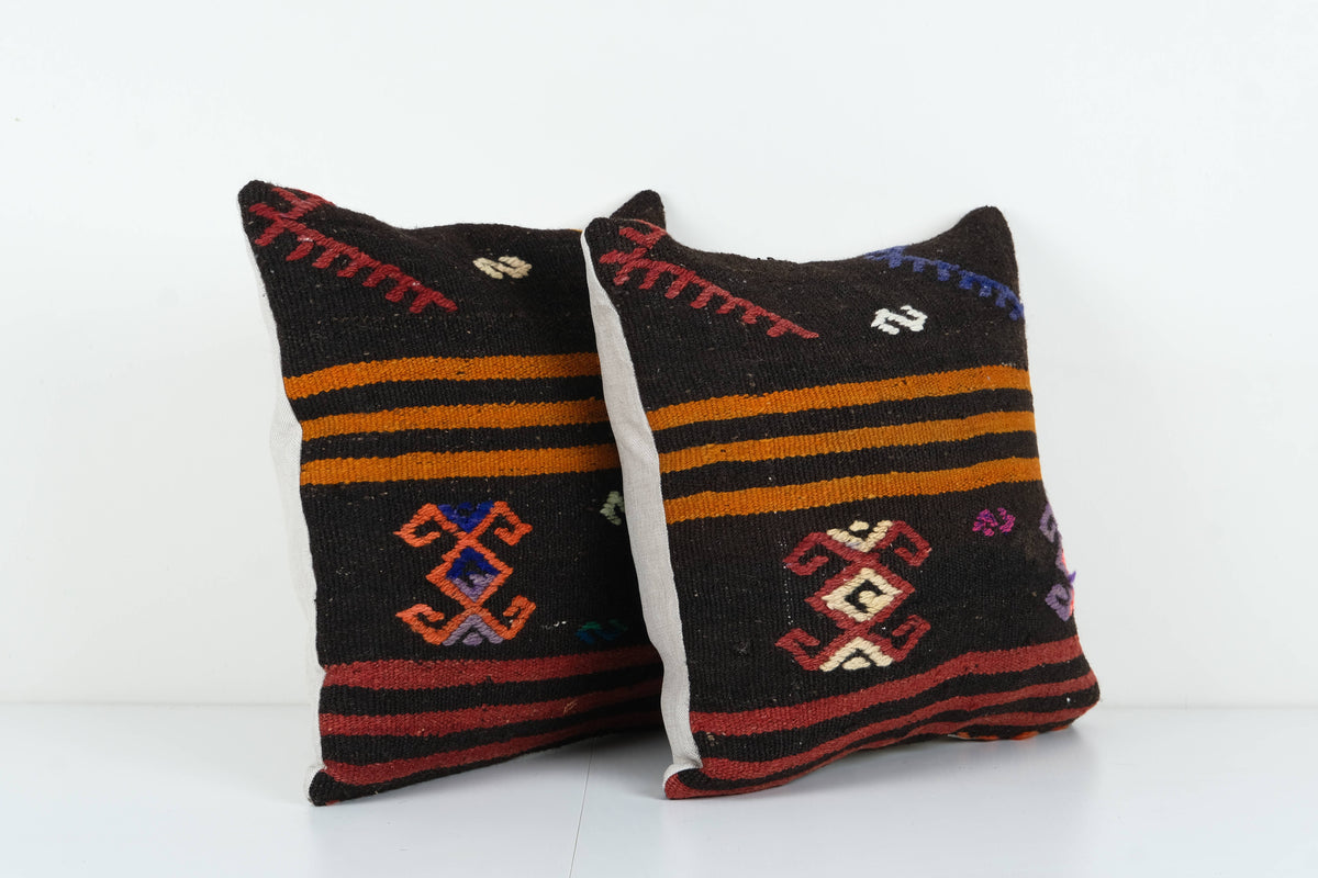 Kilim Kırlent Kılıfı 2'li Set 45 x 45 cm