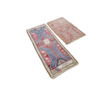Vintage Türk Yastık Halı 2'li Set 54 x 82 cm