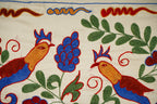 Kuş Desenli Suzani Duvar Örtüsü 44 x 96 cm