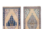 Vintage Türk Yastık Halı 2'li Set 50 x 100 cm