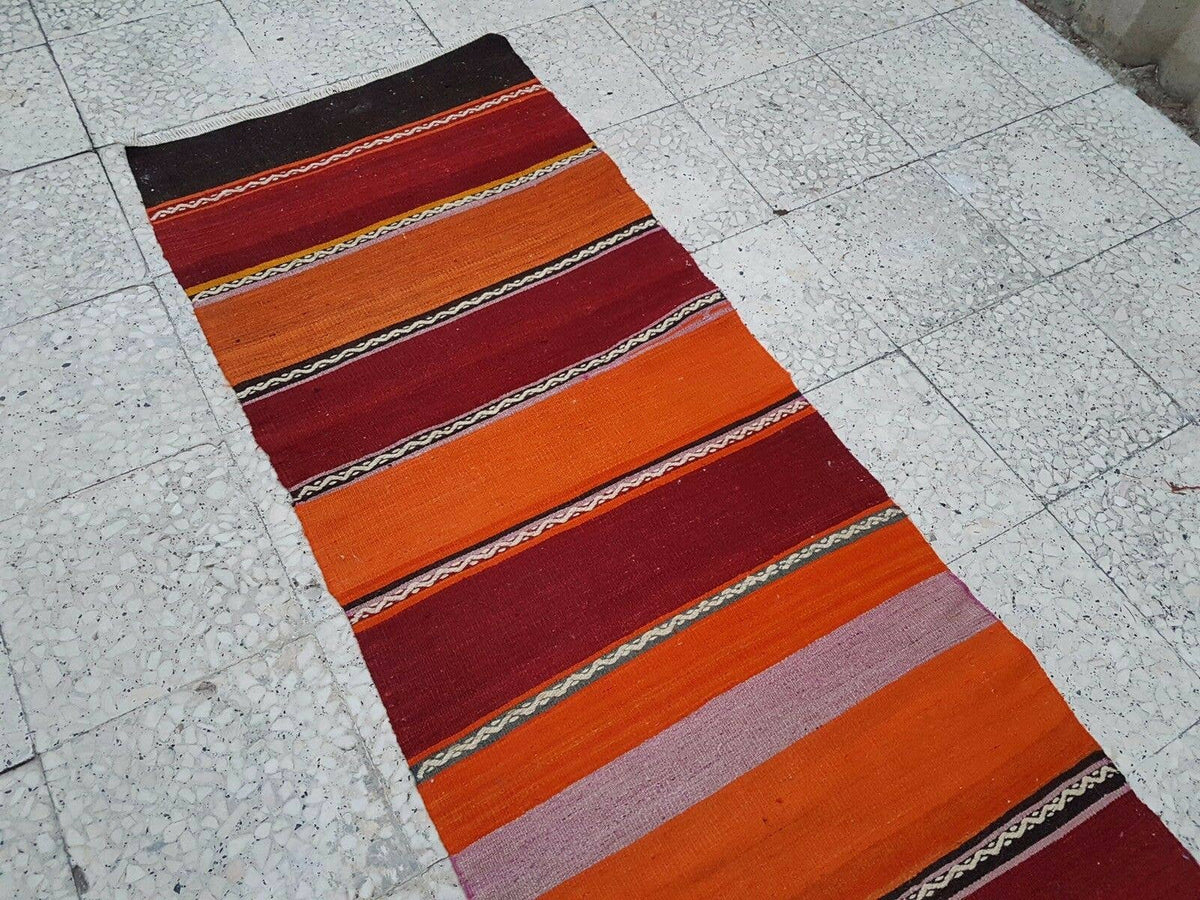 Vintage Kilim Yolluk 69 x 265 cm