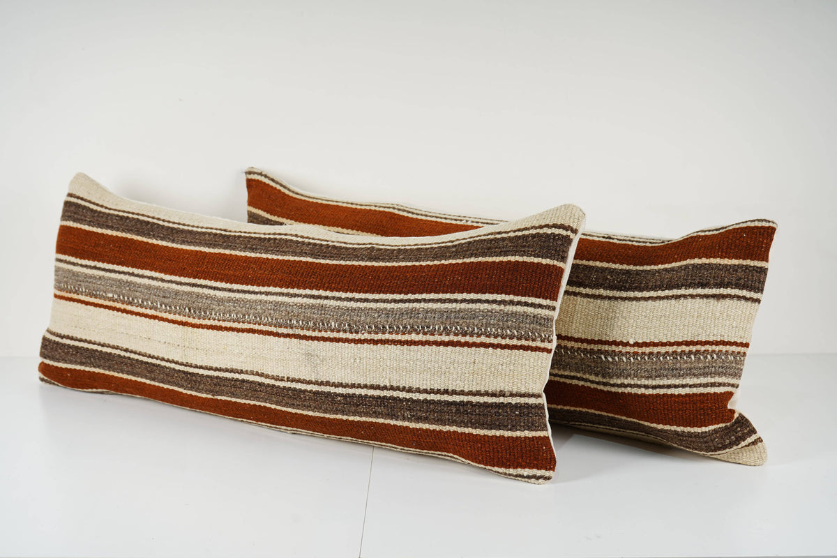 Kilim Kırlent Kılıfı 2'li Set 40 x 100 cm