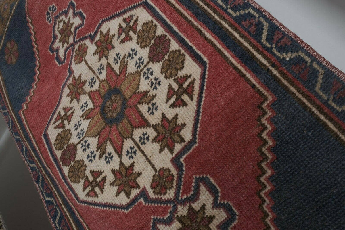 Vintage Türk Yastık Halı 2'li Set 57 x 97 cm