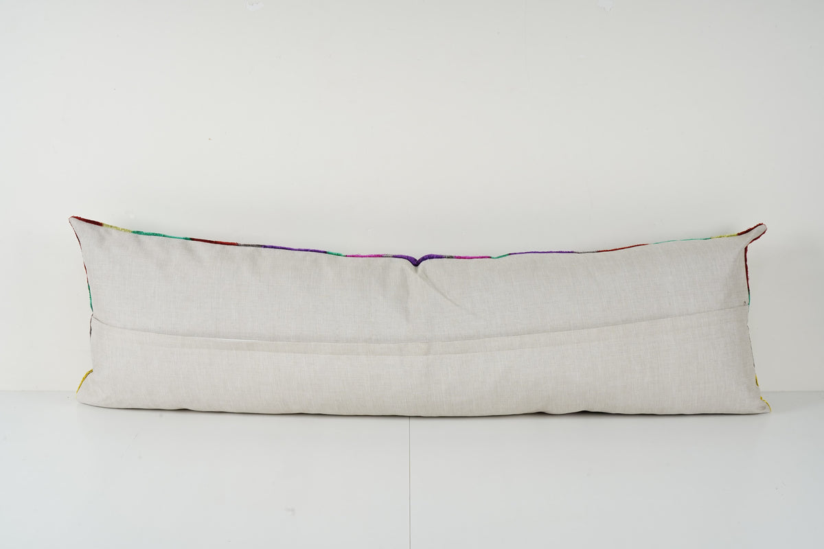 İpek Ikat Kadife Kırlent Kılıfı 40 x 125 cm