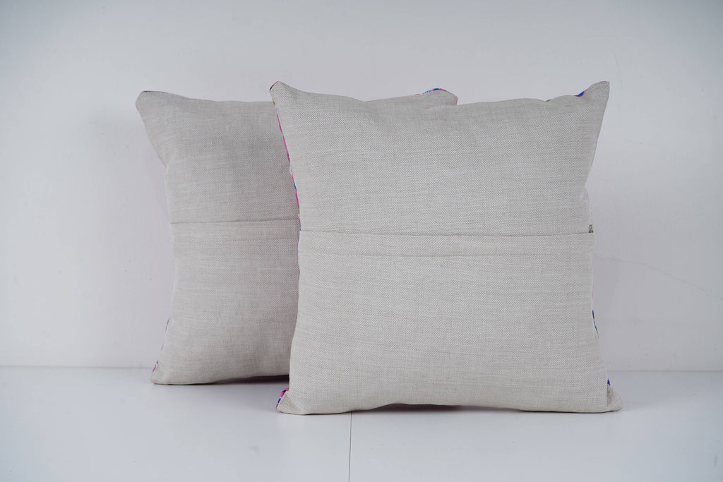 Özbek Baskılı Kırlent Kılıfı 2'li Set 40 x 40 cm