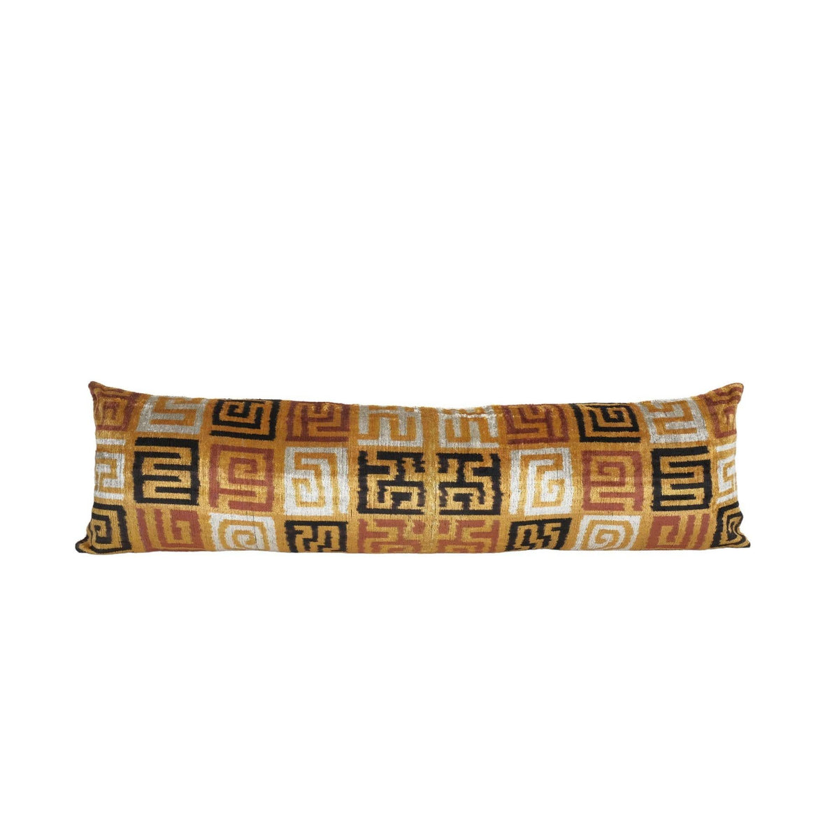 İpek Ikat Kadife Kırlent Kılıfı 36 x 130 cm