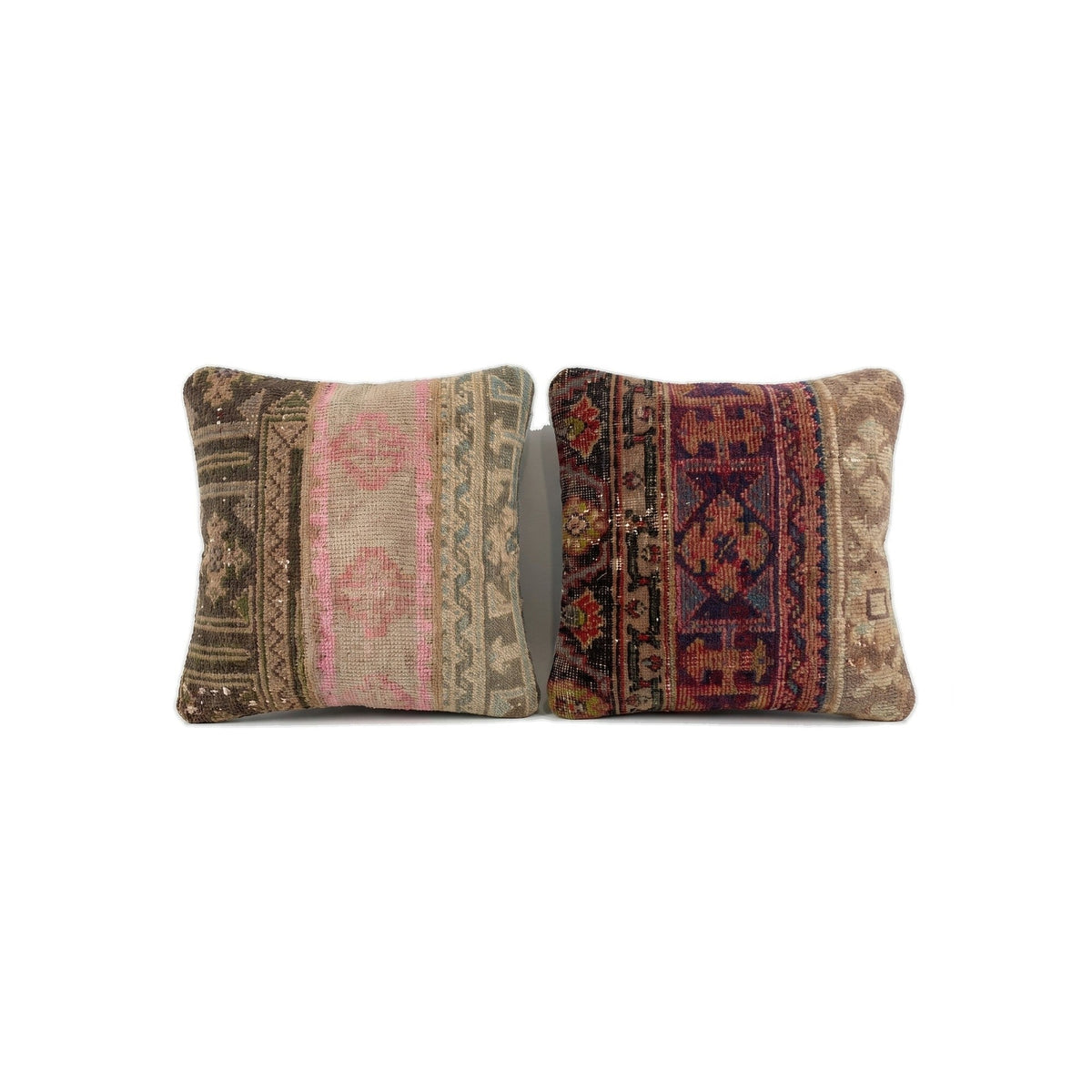 Türk Halı Kırlent Kılıfı 2'li Set 50 x 50 cm