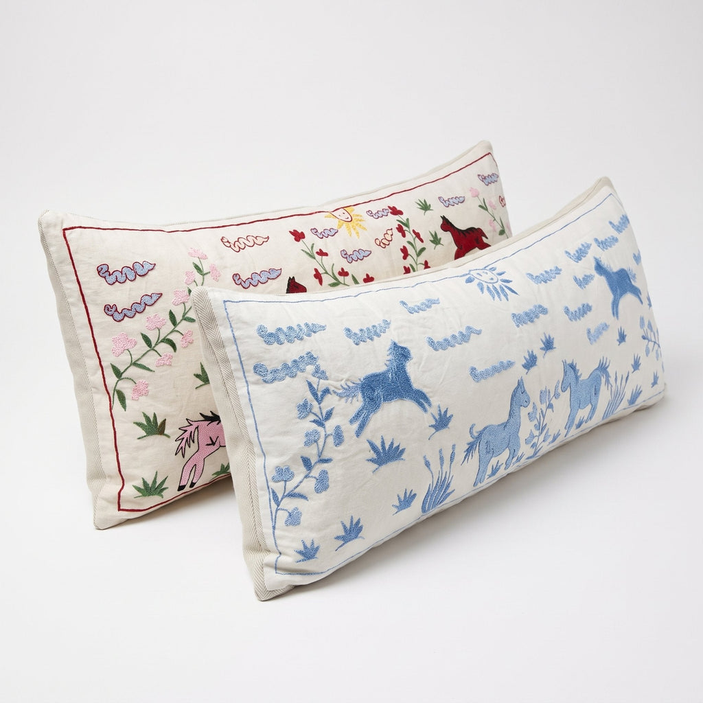 Özbek Suzani Kırlent Kılıfı 2'li Set 44 x 138 cm