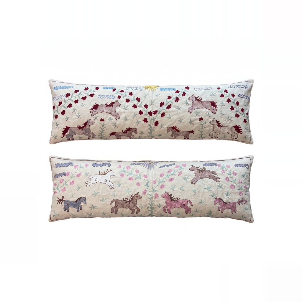 Özbek Suzani Kırlent Kılıfı 2'li Set 45 x 132 cm