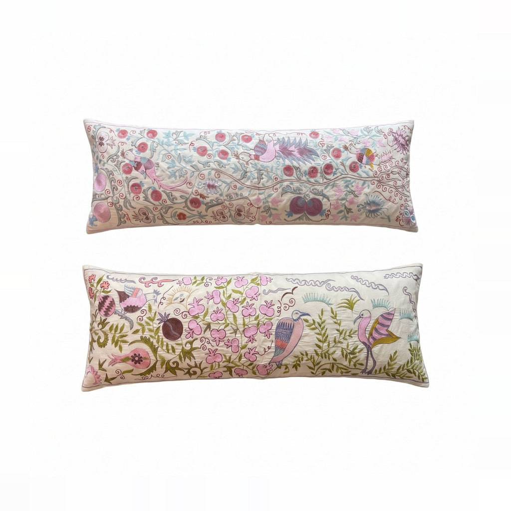 Özbek Suzani Kırlent Kılıfı 2'li Set 45 x 135 cm