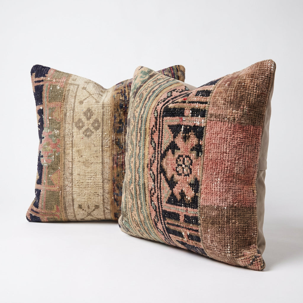Türk Halı Kırlent Kılıfı 2'li Set 49 x 49 cm