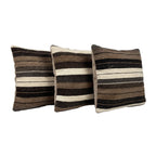 Türk Kilim Kırlent Kılıfı 3'li Set 48 x 50 cm