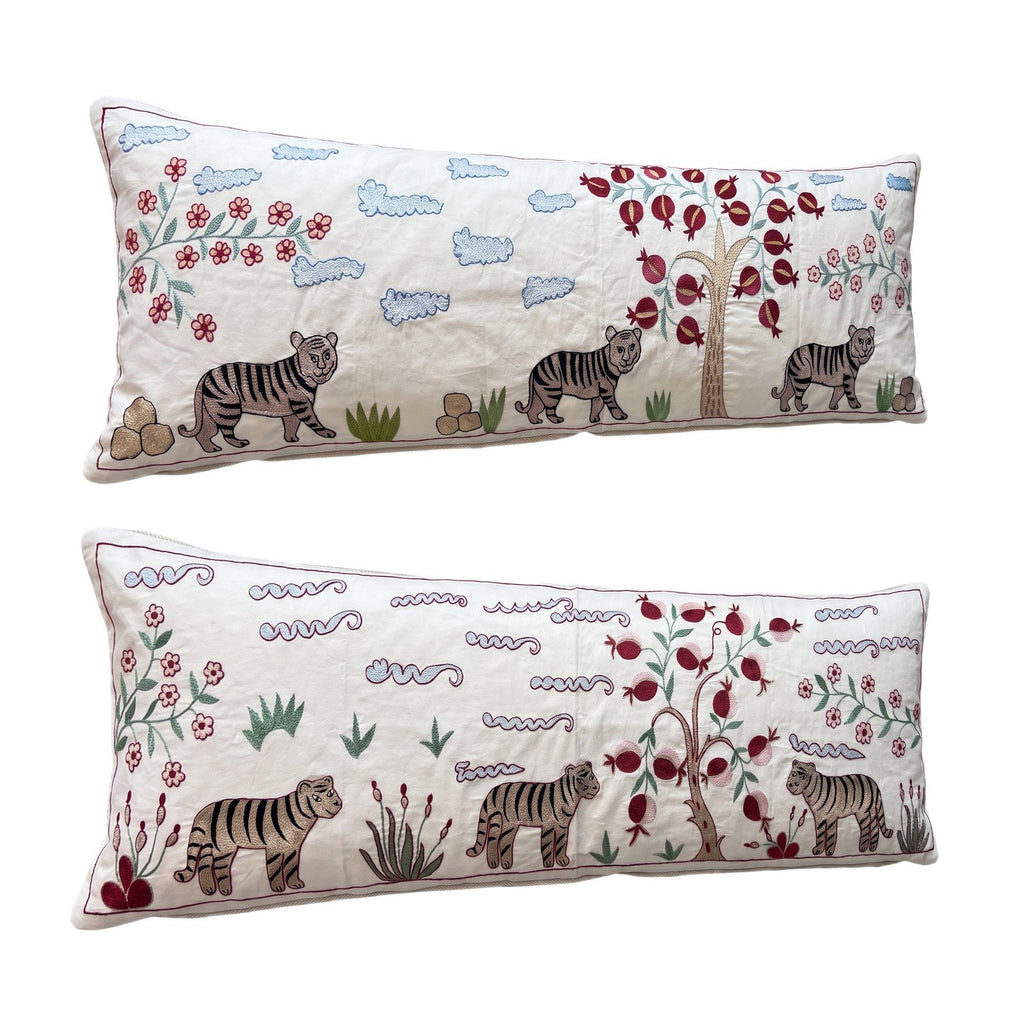 Özbek Suzani Kırlent Kılıfı 2'li Set 46 x 138 cm