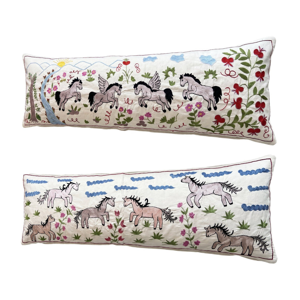 Özbek Suzani Kırlent Kılıfı 2'li Set 42 x 132 cm
