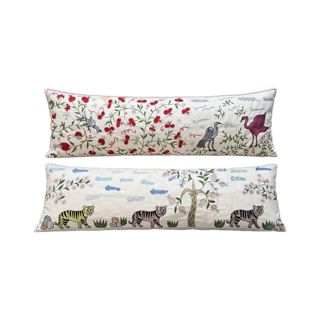 Özbek Suzani Kırlent Kılıfı 2'li Set 46 x 142 cm