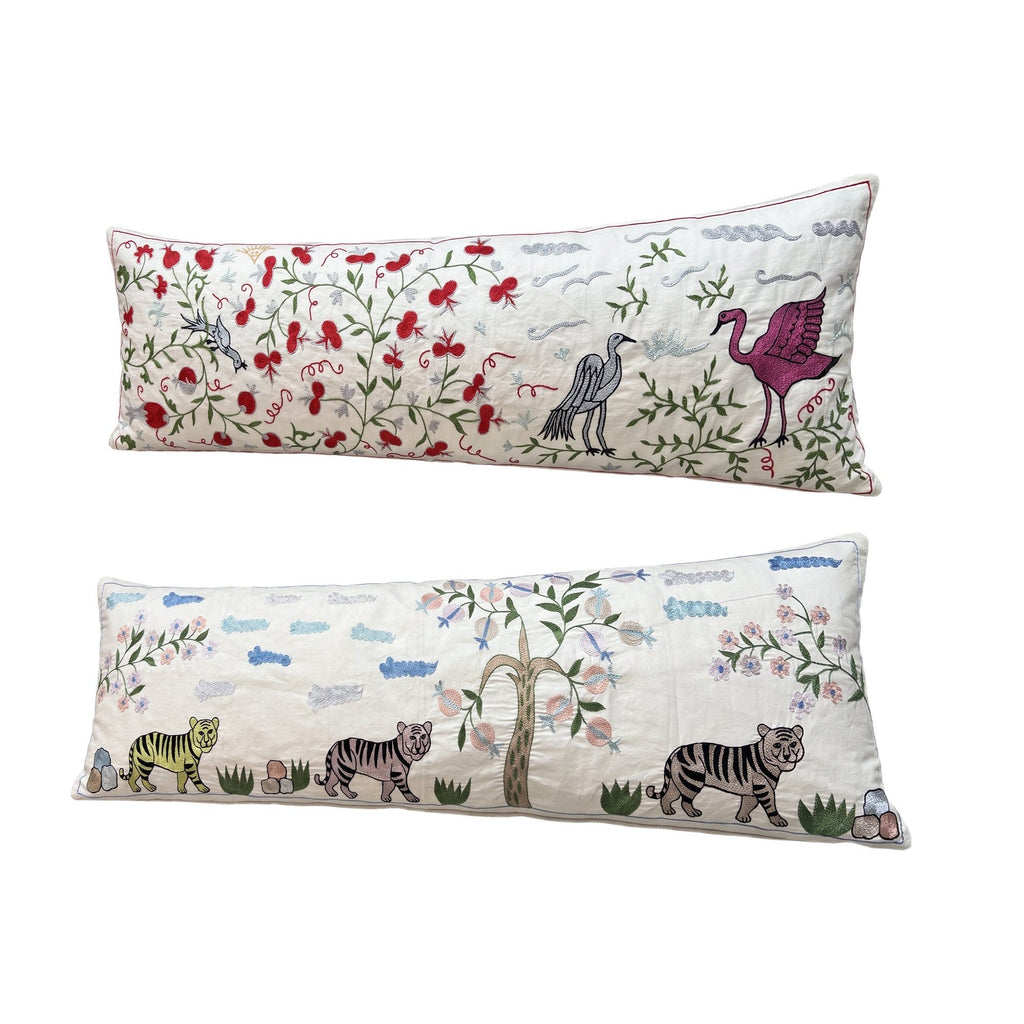 Özbek Suzani Kırlent Kılıfı 2'li Set 46 x 142 cm