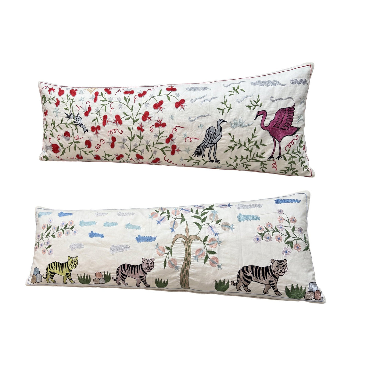 Özbek Suzani Kırlent Kılıfı 2'li Set 46 x 142 cm