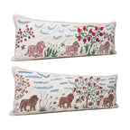 Özbek Suzani Kırlent Kılıfı 2'li Set 46 x 136 cm